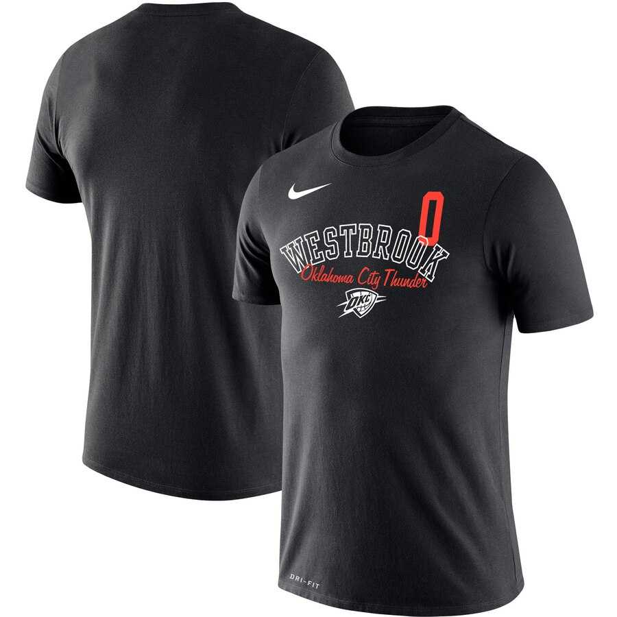 Oklahoma City Thunder Russell Westbrook Nike Player Performance T-Shirt Black,We sell and wholesale Oklahoma City Thunder Russell Westbrook Nike Player Performance T-Shirt Black on line form chian!